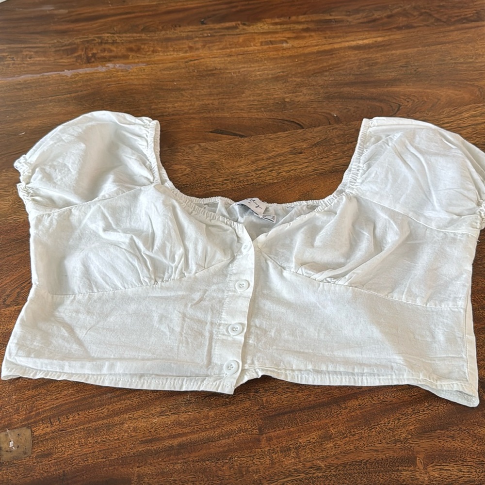 Cute Princess Polly White Crop top